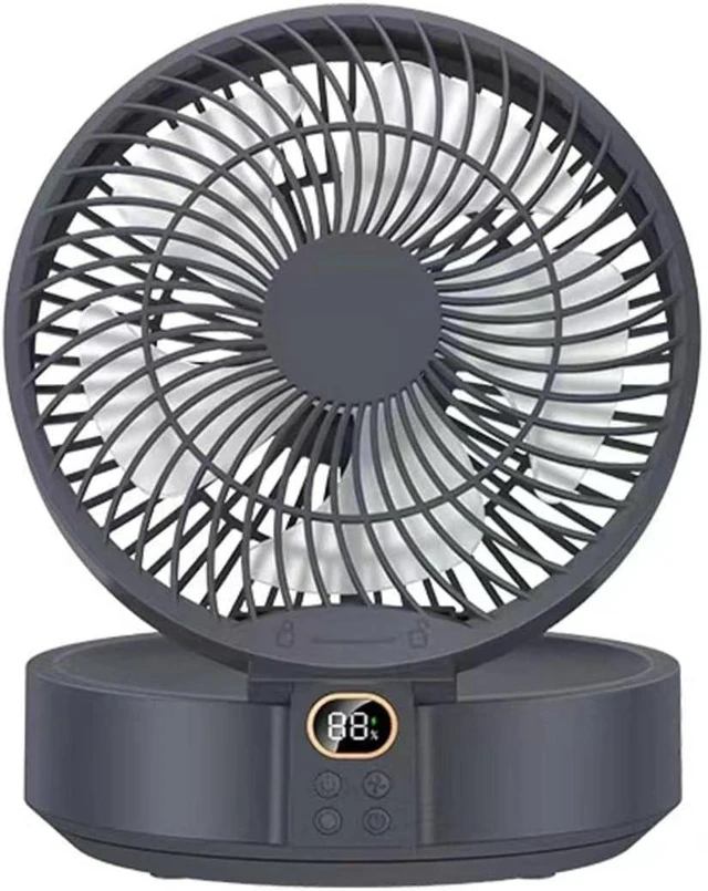 Alt view image 6 of 7 - CYGURT Outdoor Camping fan portable tent ceiling fan lights usb rechargeable hanging vertical camping tripod outdoor fan