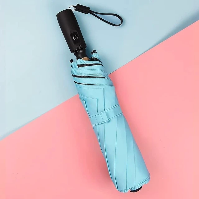 Alt view image 2 of 7 - Electric Cooling Fan Umbrella with UV proof Rainproof function