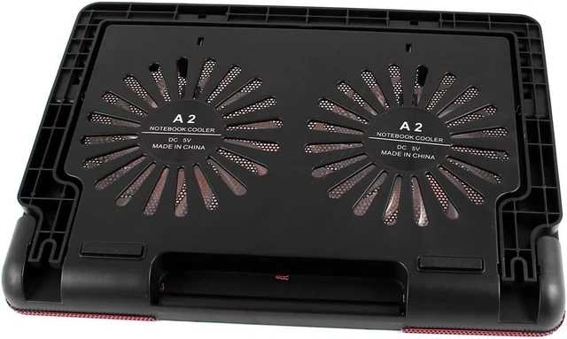 Alt view image 2 of 3 - Ruilogod Blue LED Light Adjustable Angle Stand USB Cooling Fan for 9"-17" PC (id: 83a 68c 9b1 fb6 f38