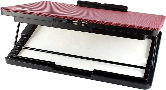 Alt view image 3 of 3 - Ruilogod Blue LED Light Adjustable Angle Stand USB Cooling Fan for 9"-17" PC (id: 83a 68c 9b1 fb6 f38