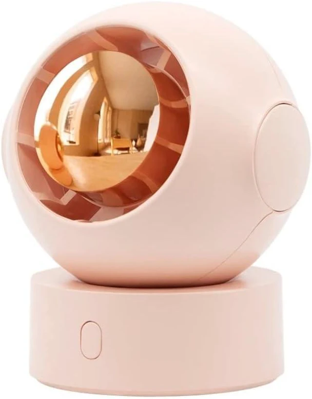 Main image of Grafken Mini Small Fan, Portable Outdoor Desktop USB Mini Charging Big Wind Bladeless Fan for Office, Kids, Ladies (Color : Pink)