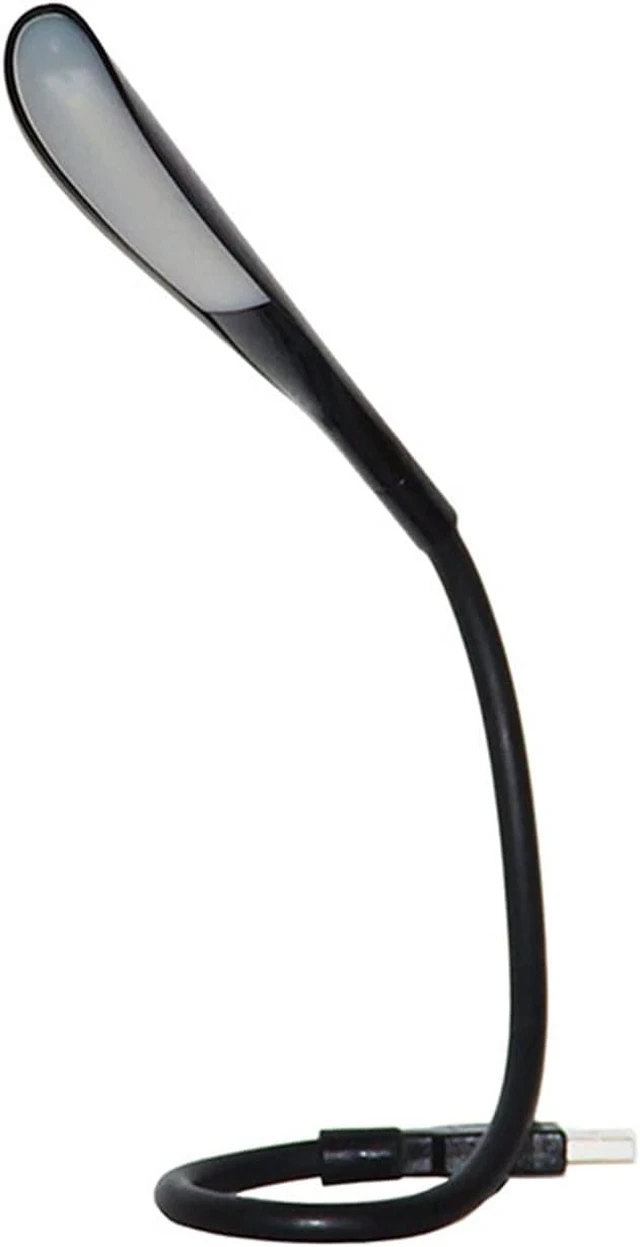 Alt view image 2 of 5 - Small Black Table lamp Flexible USB Touch Sensor Night Light Portable LED Lights Notebook Laptops Keyboard Computer Reading Table Lamp Lighting
