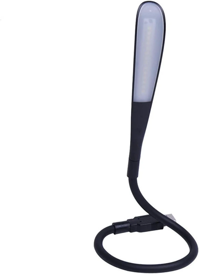 Alt view image 5 of 5 - Small Black Table lamp Flexible USB Touch Sensor Night Light Portable LED Lights Notebook Laptops Keyboard Computer Reading Table Lamp Lighting
