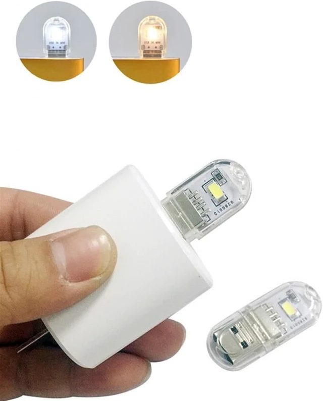Alt view image 7 of 7 - Small Black Table lamp 1pc USB Plug Lamp Small Light Computer Mobile Power Charging Mini Night Light Book Lamps LED Eye Protection Reading Light