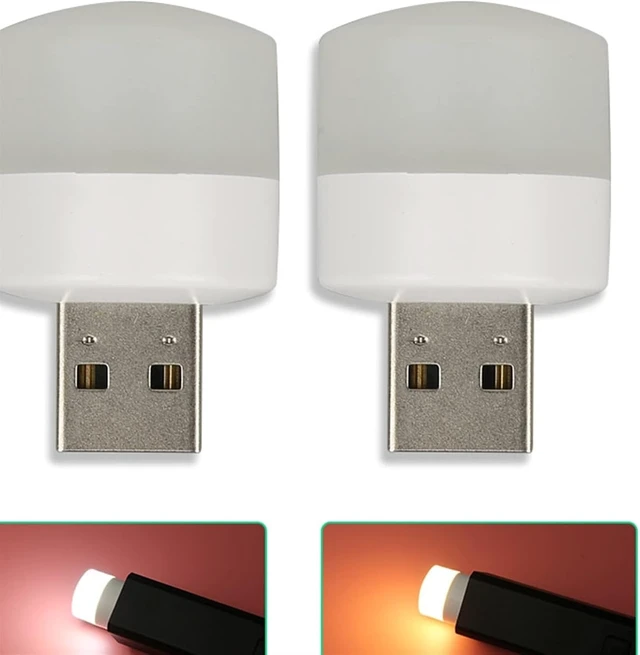 Alt view image 4 of 7 - Small Black Table lamp Portable USB Plug Lamp Computer Mobile Power Charging Small Book Lamps LED Eye Protection Reading Light Small Round Night Lights