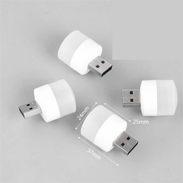 Alt view image 7 of 7 - Small Black Table lamp Portable USB Plug Lamp Computer Mobile Power Charging Small Book Lamps LED Eye Protection Reading Light Small Round Night Lights