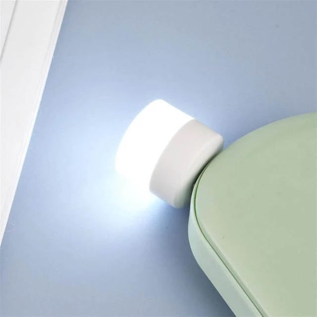 Alt view image 6 of 7 - Small Black Table lamp Portable USB Plug Lamp Computer Mobile Power Charging Small Book Lamps LED Eye Protection Reading Light Small Round Night Lights