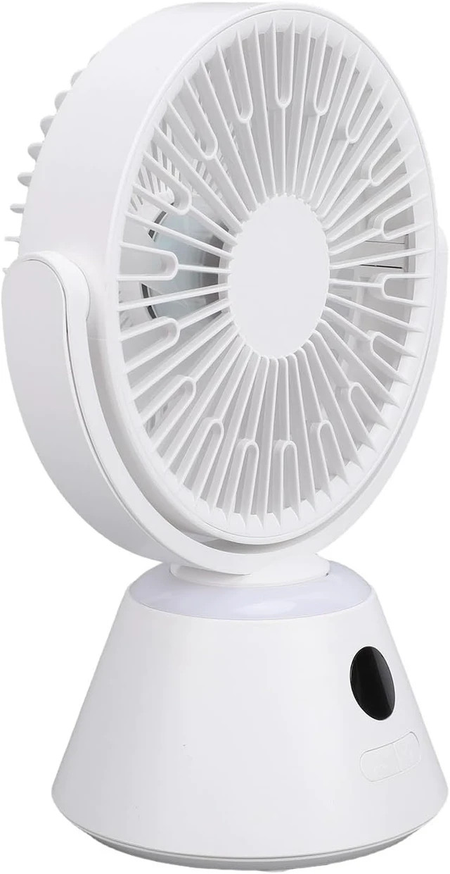 Alt view image 3 of 7 - SUNGOOYUE Mini Fan For Desk Mini Desk Fan, 4000Mah Rechargeable Small Usb,For The Home, Office, Dorm, More For The Home, Office, Dorm, More Nan