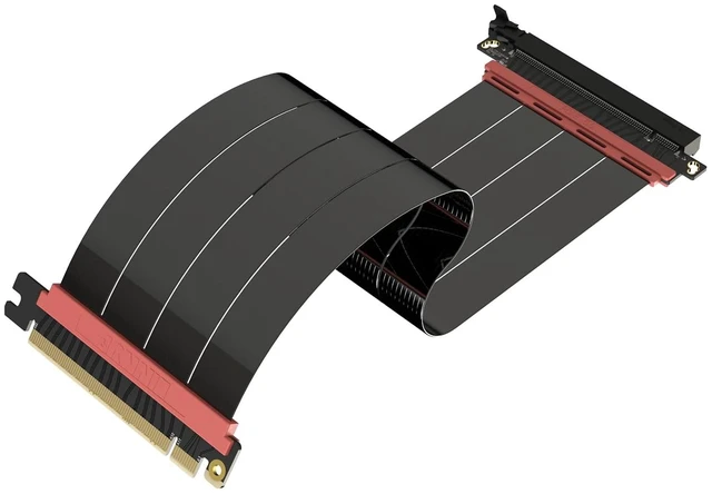 Main image of LINKUP PCIe 5.0 Riser Cable | Vertical GPU Mount | Straight, 30cm