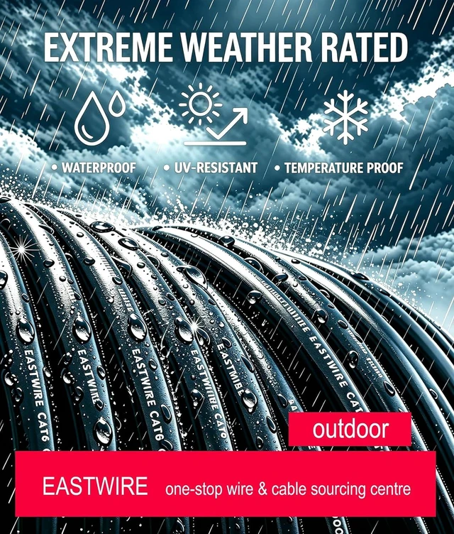 Alt view image 5 of 7 - CAT6 Direct Burial Ethernet Cable 23AWG Solid CCA UTP, Waterproof HDPE Insulation, Polyethylene (PE) Jacket for Outdoor Installations, LAN Cable, Network Cable (500ft-Black)