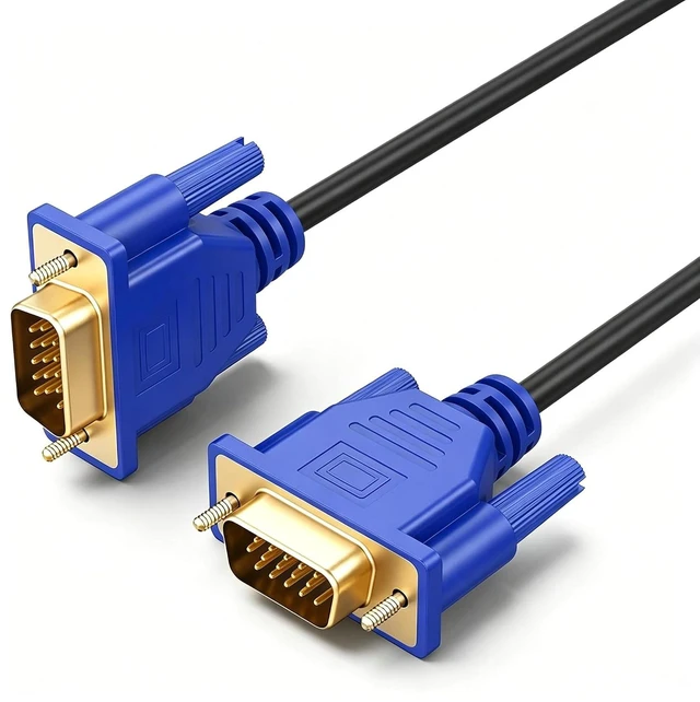 Alt view image 7 of 7 - VGA Cable 6FT 10-Pack, 15 Pin Male to Male, 1080P@60Hz Full HD Shielded VGA