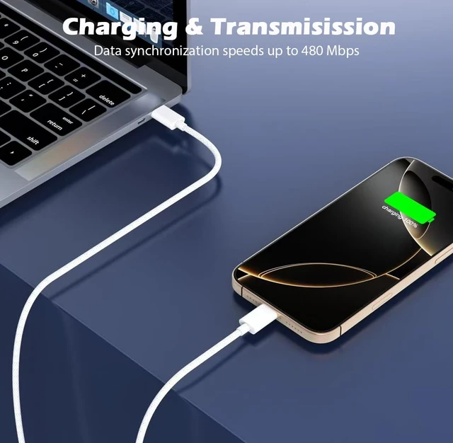 Alt view image 5 of 7 - iPhone 14 Charger Fast Charging,Fast Charger iPhone 2Pack 10Foot Extra Long