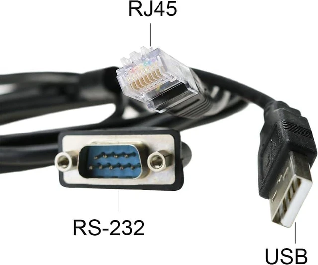 Alt view image 2 of 3 - PLC Programming Cable 1747-UIC Compatible with AB SLC5/01/02/03/05 and Micrologix 1000 Series, USB to DH485/RS485/RS232, for Allen Bradley 1747-UIC