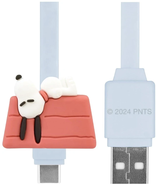 Main image of (Gourmandise) Gourmandies Peanuts Snoopy USB Type-C Compatible Mascot Cable Dog House SNGG-77B