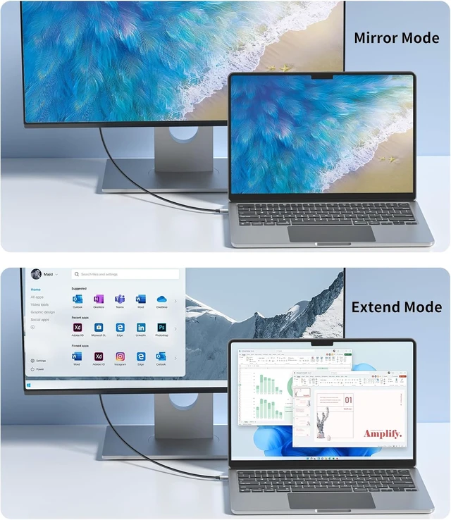 Alt view image 5 of 7 - Reborn USB to HDMI Adapter Cable 10FT, 1080P@60Hz USB 3.0 to HDMI Multi-Display Cable Converter Suitable for Macos Windows 7/8/10/11 - Driver Installation is Required (Pack of 2)