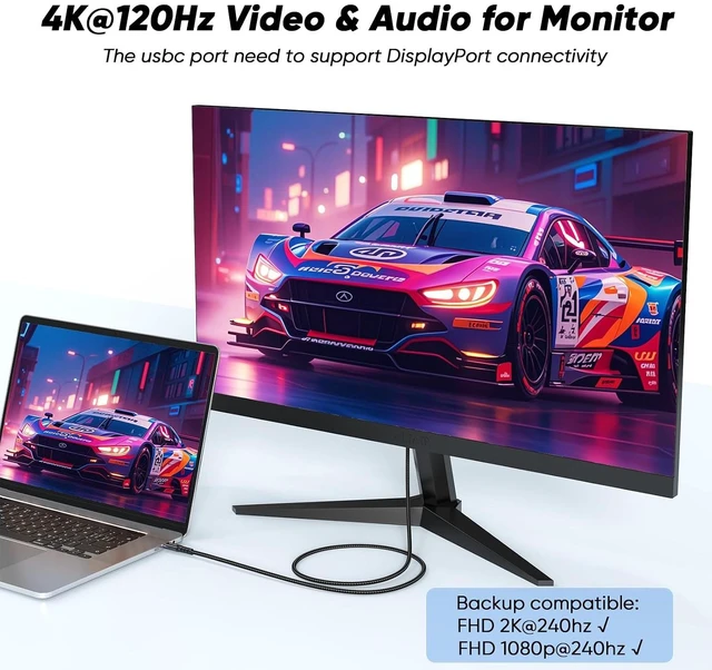 Alt view image 4 of 7 - USB C to USB C Data Transfer Cable 6Ft 5 Pack, USB C 3.2 Gen 2x2 Cord