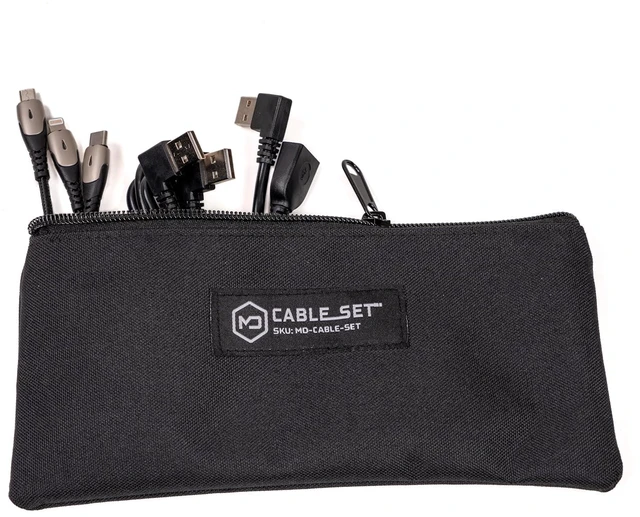 Alt view image 6 of 7 - Mission Darkness USB Cable Set UL-Certified Shielded Cables for Digital Forensics & RF-Shielded Enclosures Includes USB-A, USB-C, Micro USB, Lightning-Compatible, Extension Cables & Zipper Pouch