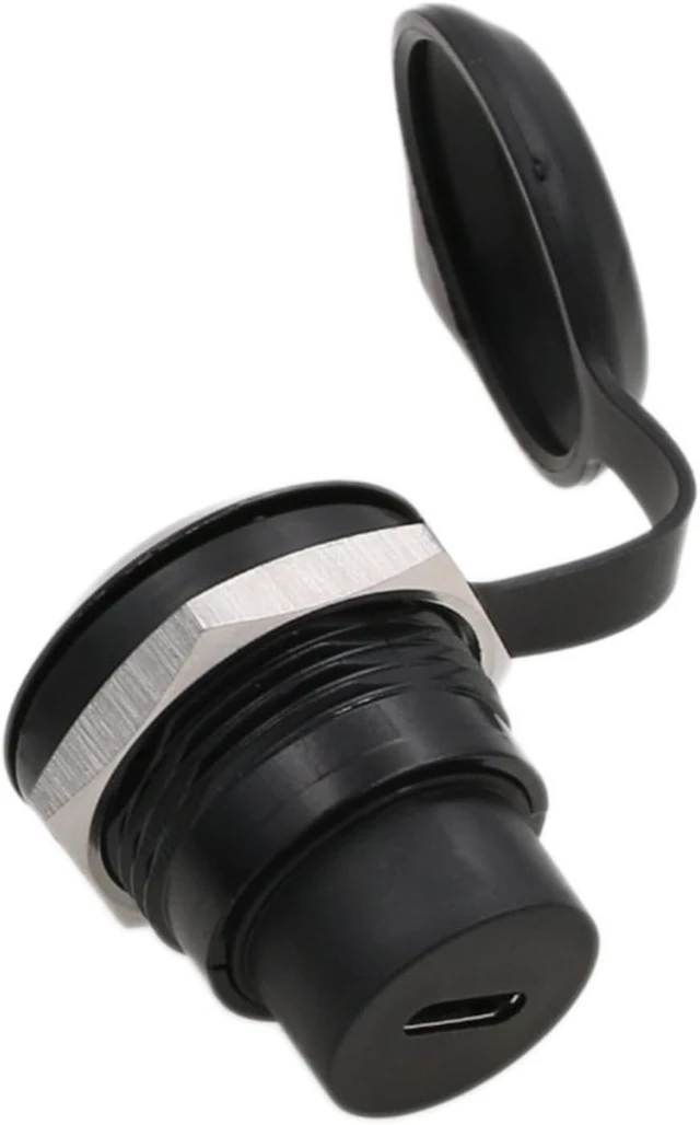 Alt view image 4 of 6 - 5pack USB C Type-C Coupler Panel Socket Waterproof Connector Bulkhead Feed Through, Circular Inline Cable Female to Female Extension