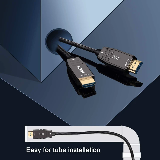 Alt view image 2 of 6 - 4K HDMI Fiber Optic Cable 65ft,High Speed HDMI 2.0 Cable Support with 18Gbps,Dynamic HDR10,eARC,HDCP2.2