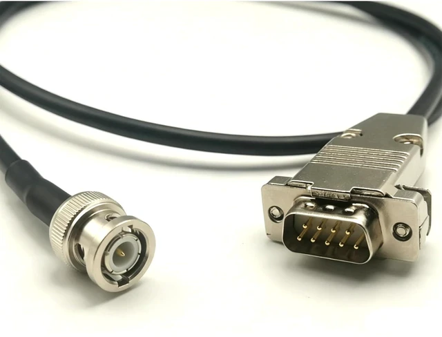 Alt view image 3 of 4 - DB9 RS232 Male to BNC Male Specially Made Flexible Signal Cable, Serial Port DB9 to BNC Male Computer Video Cable 1Meter