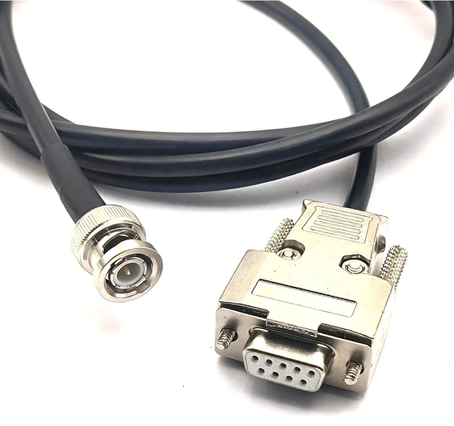 Alt view image 2 of 4 - DB9 RS232 Female to BNC Male Specially Made Flexible Signal Cable, Serial Port DB9 to BNC Male Computer Video Cable 5Meter