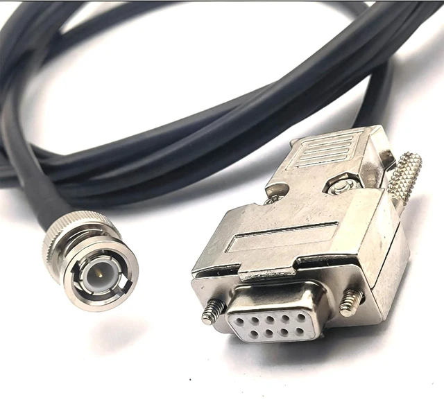 Alt view image 3 of 4 - DB9 RS232 Female to BNC Male Specially Made Flexible Signal Cable, Serial Port DB9 to BNC Male Computer Video Cable 5Meter