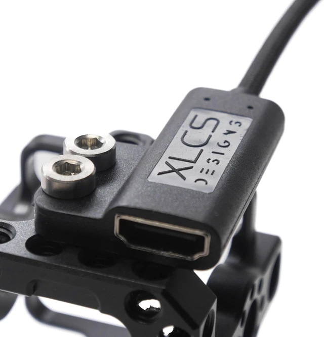 Alt view image 3 of 5 - USB-C EVF to Locking HDMI Adapter Cable for Pyxis 6K, 20 Gbps, 100W, 9 Inch, Black