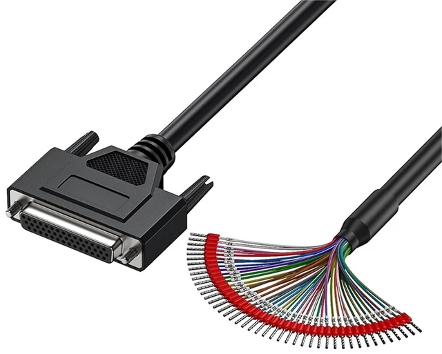 Main image of 1Pcs DB37 DB44 Single Head with Number Tube Parallel Port Cable 37pin Double Shielding Male Female 44pin 26AWG Connector 3/5/10M(DB44 Female,1.5m)