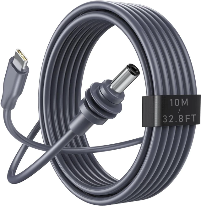 Main image of Starlink Mini Cable - USB C to DC Power Cable 16AWG USB Type-C Charging Cord for Star Link Mini with 65W PD for Reliable Indoor and Outdoor Waterproof (10M/32.8FT)