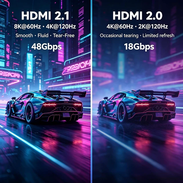 Alt view image 6 of 7 - 5-Pack 8K HDMI 2.1 Cable 10 FT, Certified Ultra High Speed 48Gbps, Braided