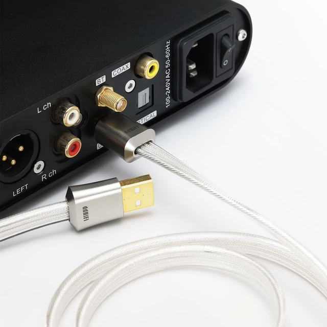 Alt view image 2 of 6 - DD ddHiFi TC19BA (Comet) Digital Signal Cable USB-B to USB-A OTG for Large Devices, Four-Wire Parallel Design, 95cm