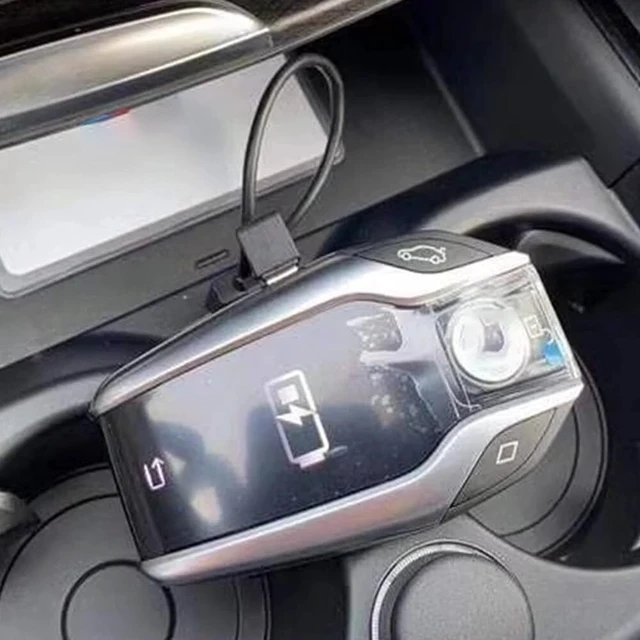 Alt view image 3 of 7 - AD LCD Smart Car Key Charging USB Data Cable for BMW G14 G15 G16 8series 2018-2025