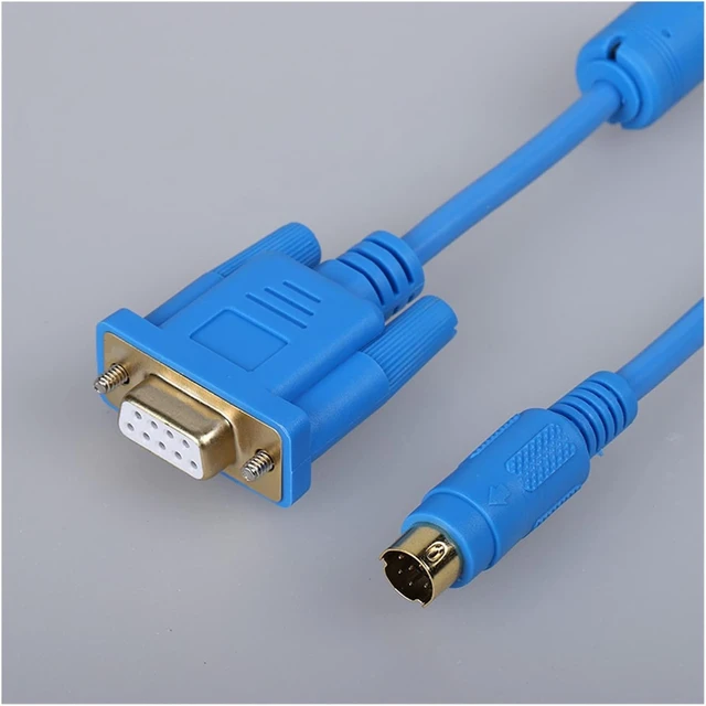 Alt view image 6 of 7 - TK6070-FX for Weinview TK6070 Touch Screen Connect Mitsubishi FX Series PLC Cable TK6070IH/IK/IP-FX Programming Cable (Color : Black Version, Size : 10m)