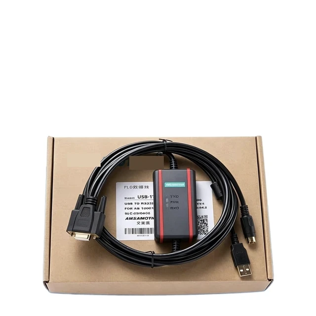 Alt view image 2 of 4 - USB-1761-1747-CP3 Programming Cable AB SLC5/03/04/05 1000/1200/1500 PLC
