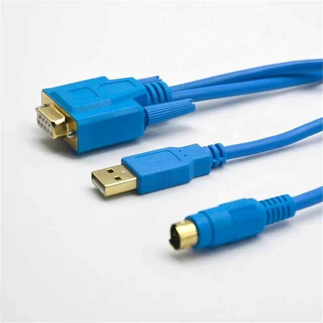 Alt view image 3 of 4 - USB-1761-1747-CP3 Programming Cable AB SLC5/03/04/05 1000/1200/1500 PLC