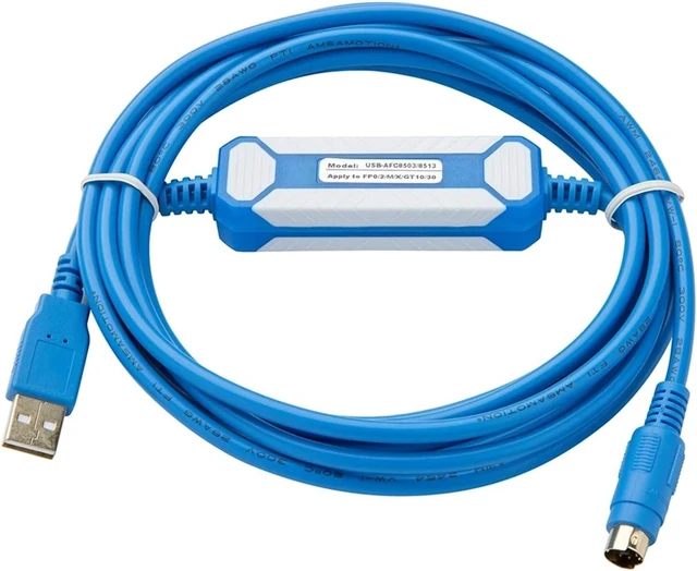 Main image of USB-AFC8513 AFC8503 for FP0 FP2 FP-X FP-M Programming Cable Nais GT10/30 Touch Panel Cable DFP0-U2 (Gold Plated)