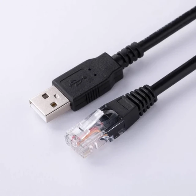 Alt view image 3 of 7 - Suitable for USB-ETH PLC Programming Cable S7-200smart S7-1200 S7-1500 and Other Series Net Port Data Communication Download Cable USB Interface Economy Model Black