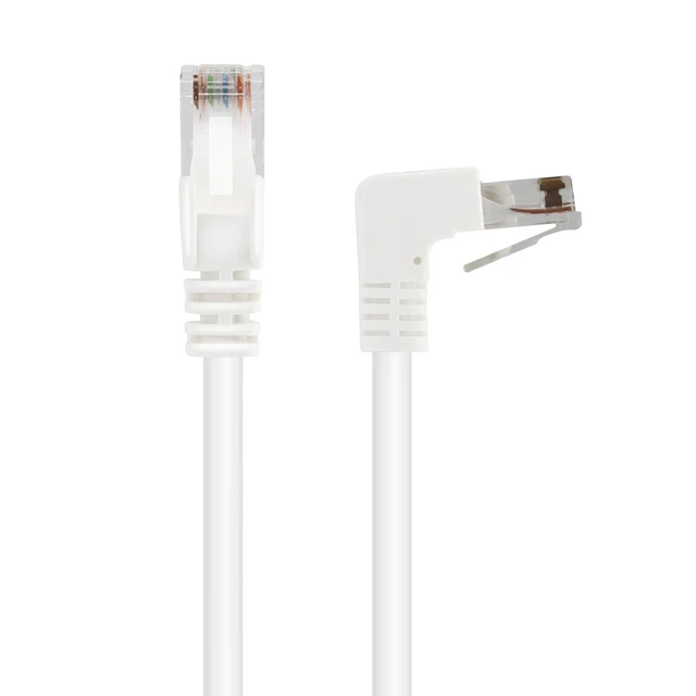 Alt view image 2 of 7 - Metronic, CAT5e 90 Degree Angled RJ45 UTP Ethernet Cable, 1Gbps, Gold Connectors, Ideal for Computers, Smart TVs, Games Consoles (5m)