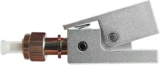 Alt view image 6 of 7 - Bare Fiber Optic Coupler FC SC LC ST UPC Flange Adapter OTDR Measuring Fiber Optic Connector (Beige)
