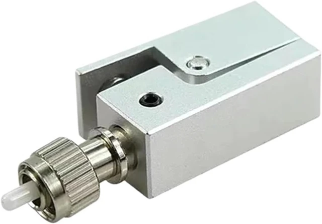 Alt view image 7 of 7 - Bare Fiber Optic Coupler FC SC LC ST UPC Flange Adapter OTDR Measuring Fiber Optic Connector (Beige)