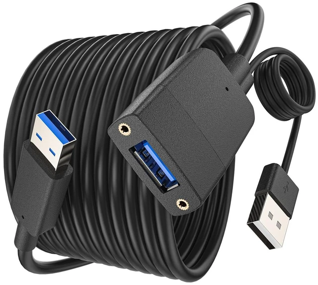 Main image of 10Gbps Fiber Optic USB 3.2 USB-A Extension Cable 30ft