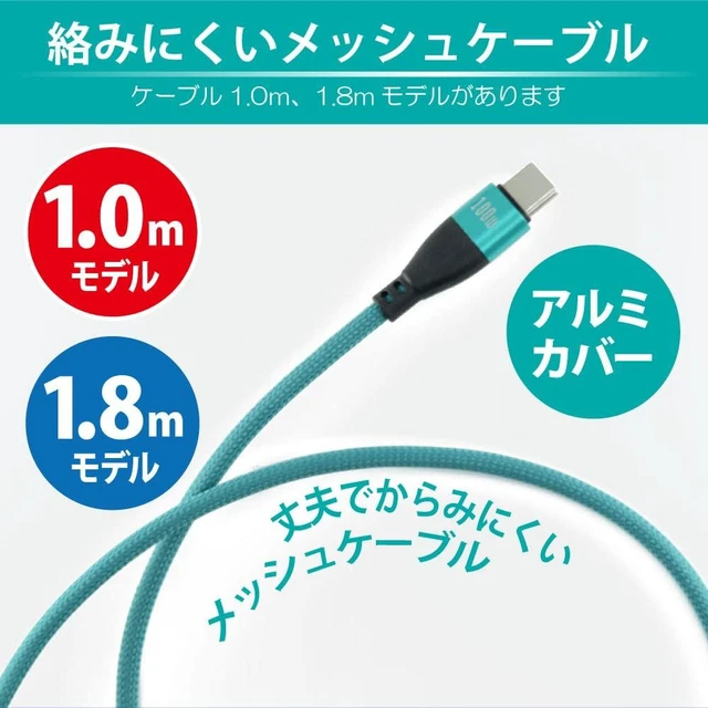 Alt view image 6 of 7 - JTT 180 Degree Swivel Connector PD100W Cable 180RPD (1.0m, Green)