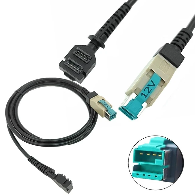 Alt view image 2 of 7 - 12V Powered USB Cable to Dual 14-Pin IDC for Verifone VX810 VX820 VX805P, CBL-282-033-02-A Cable, 2M (6ft).