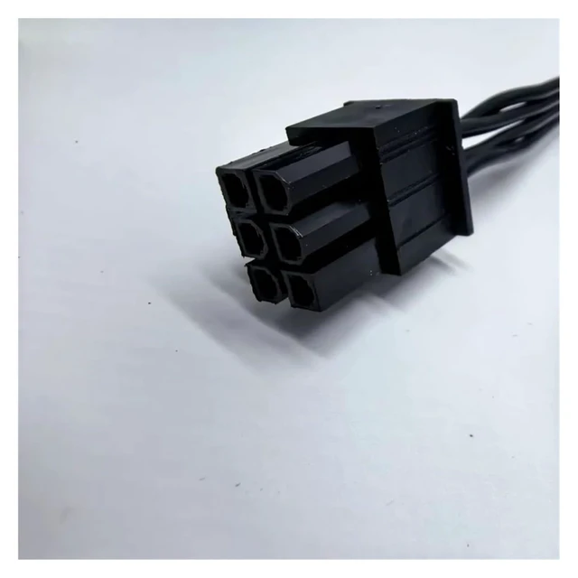 Alt view image 6 of 6 - 8/6P to GPU8(6+2) pin CPU8pin(4+4) pin SATA IDE Molex Power Cable for MIS MPG A650GF A750GF A850GF Series Module(6Pin to 2 SATA)
