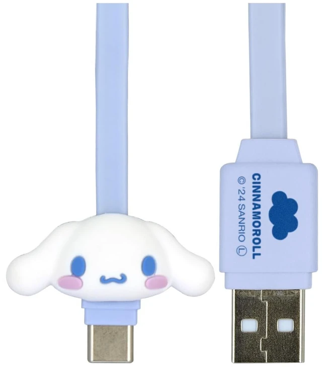 Main image of (Gourmandise) Gourmandies Sanrio Characters USB Type-C Compatible Mascot Cable Cinnamoroll SANG-486CN