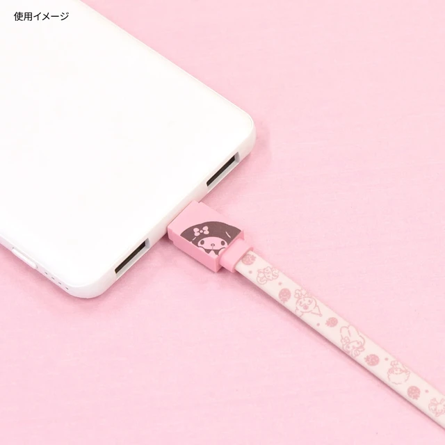 Alt view image 3 of 6 - (Gourmandise) Gourmandies Sanrio Characters PD60W Compatible USB 2.0 Type-C Cable, My Melody SANG-396MM