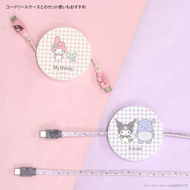 Alt view image 5 of 6 - (Gourmandise) Gourmandies Sanrio Characters PD60W Compatible USB 2.0 Type-C Cable, My Melody SANG-396MM