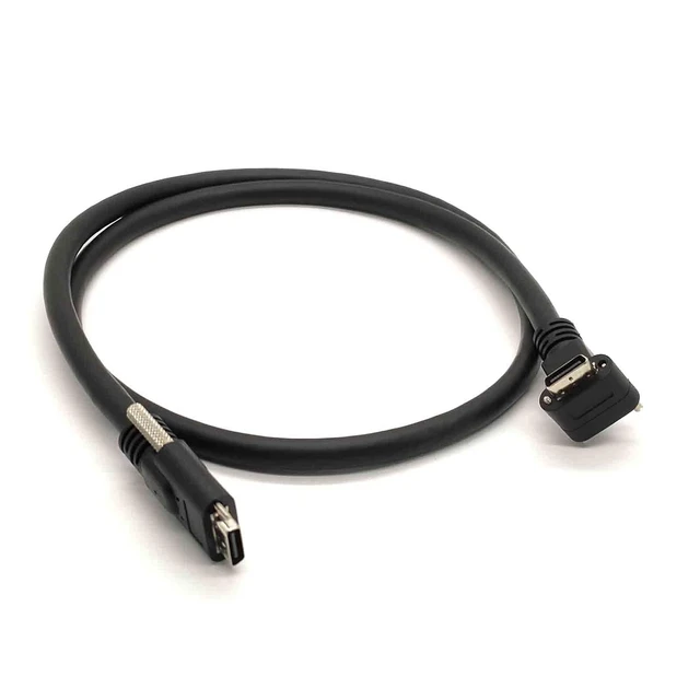 Alt view image 2 of 3 - Industrial Camera Data Line - CameraLink 26P High Flex Cable SDR/SDR with Right Angle 90-Degree - 1 Meter Length