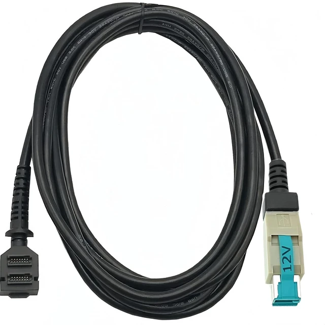 Alt view image 6 of 7 - 12V Powered USB Cable to Dual 14-Pin IDC for Verifone VX810 VX820 VX805P, CBL-282-033-02-A Cable, 2M (6ft).