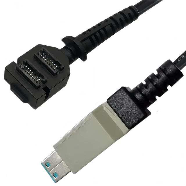 Alt view image 5 of 7 - 12V Powered USB Cable to Dual 14-Pin IDC for Verifone VX810 VX820 VX805P, CBL-282-033-02-A Cable, 2M (6ft).